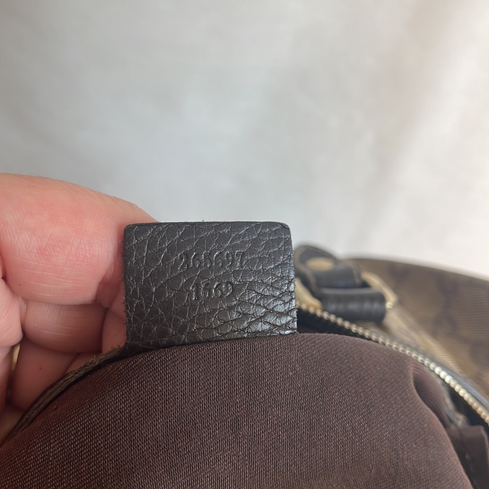 Gucci Brown Gg Crystal Boston Bag - Picture 14 of 14